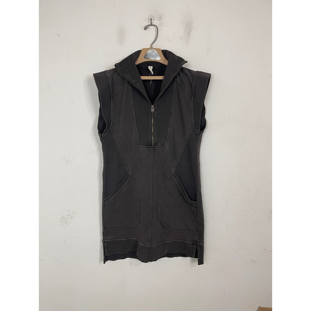 Daily Practice by Anthropologie‎ Half Zip Sleeveless Sweatshirt Dress Gray Small